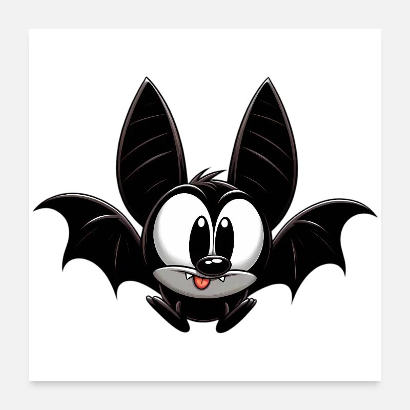 Chauve-souris Poster 60 x 60 cm