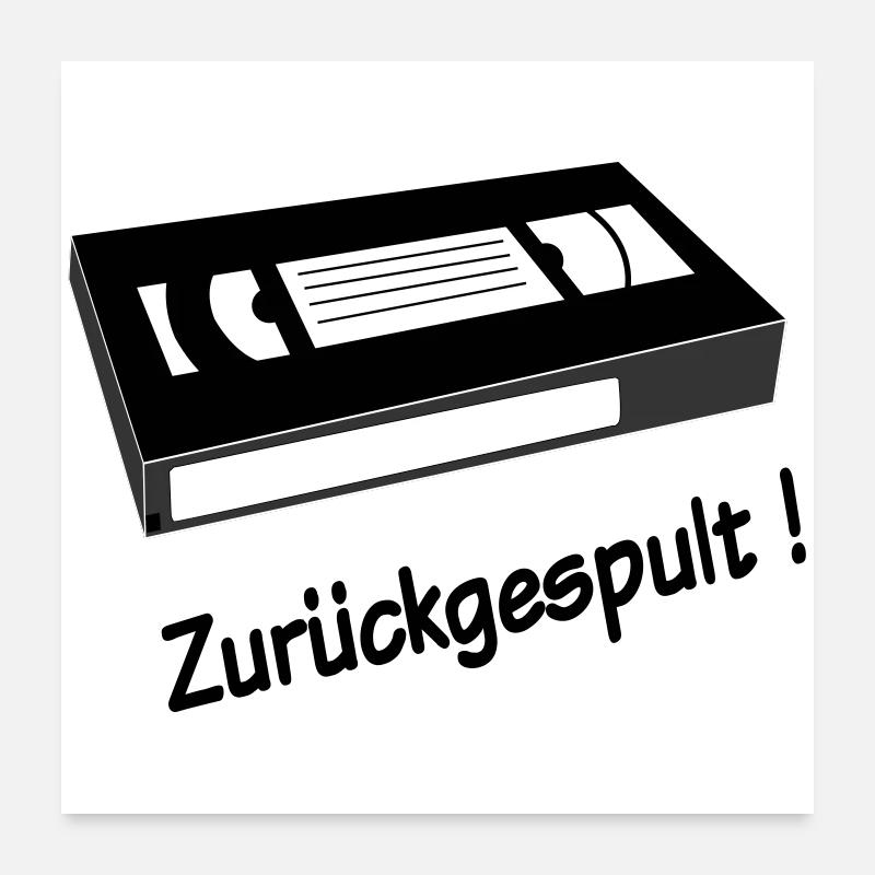 Zurueckgespult Poster 60x60 cm