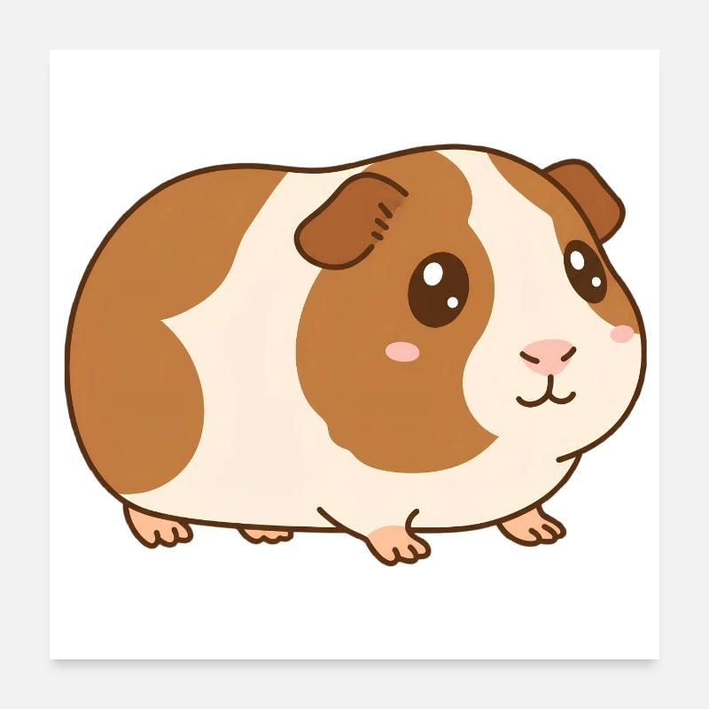 guinea pig Poster 24" x 24" (60x60 cm)