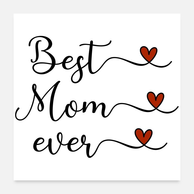 Beste Mama Poster 60x60 cm