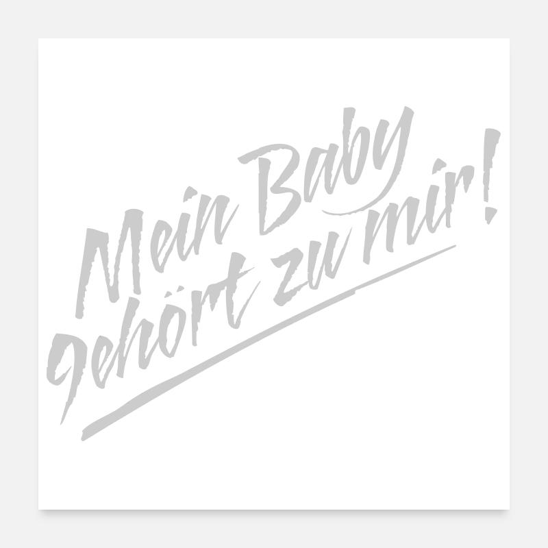 Mon bébé Poster 60 x 60 cm