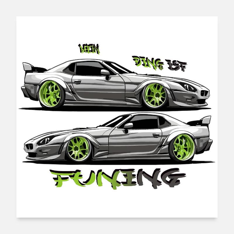 Mon truc, c’est le tuning Poster 60 x 60 cm