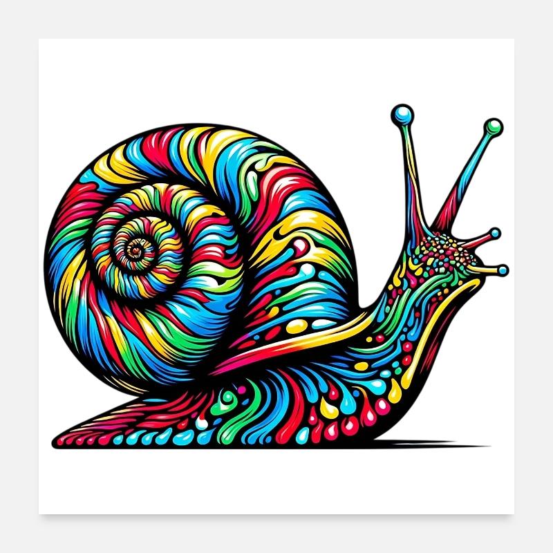 Escargot Poster 60 x 60 cm