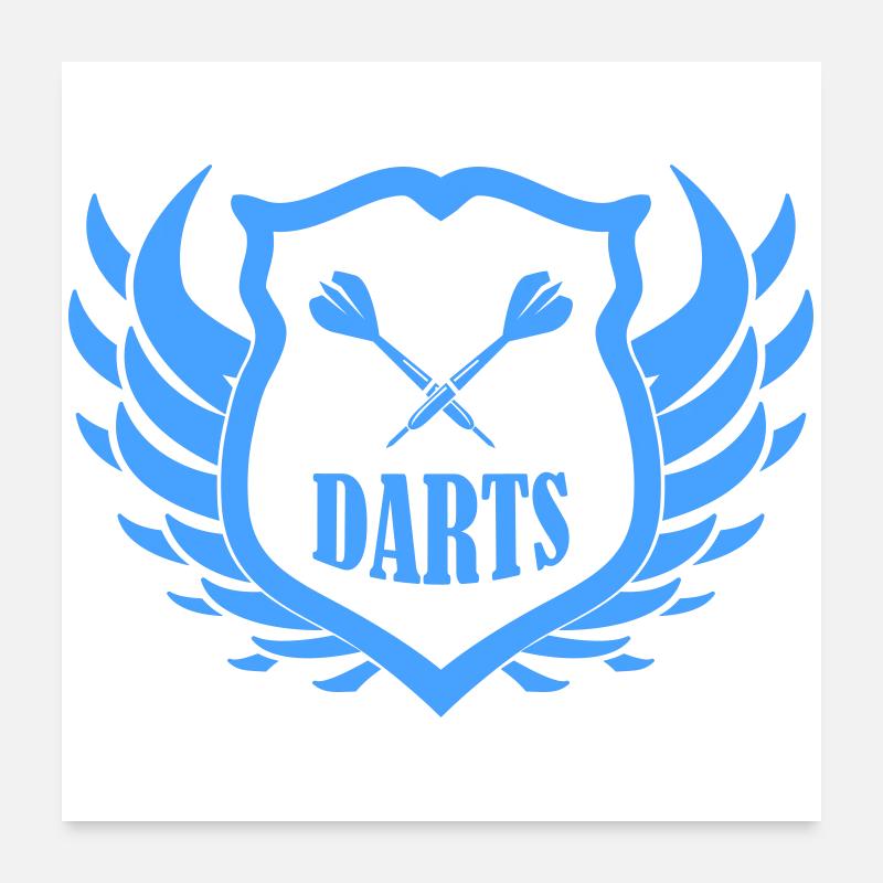 darts_shield- Poster 60x60 cm