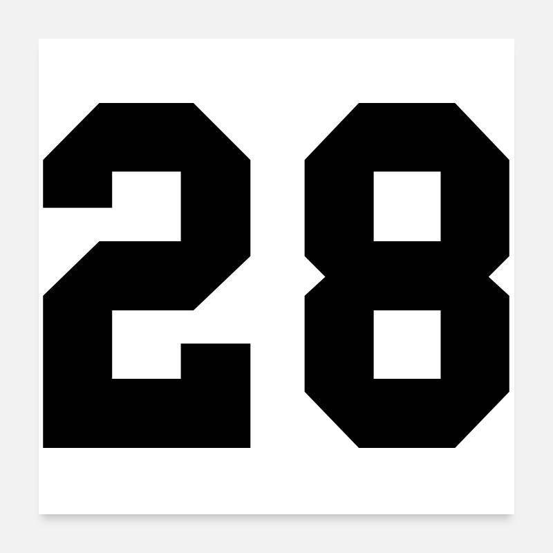 28 Poster 60 x 60 cm
