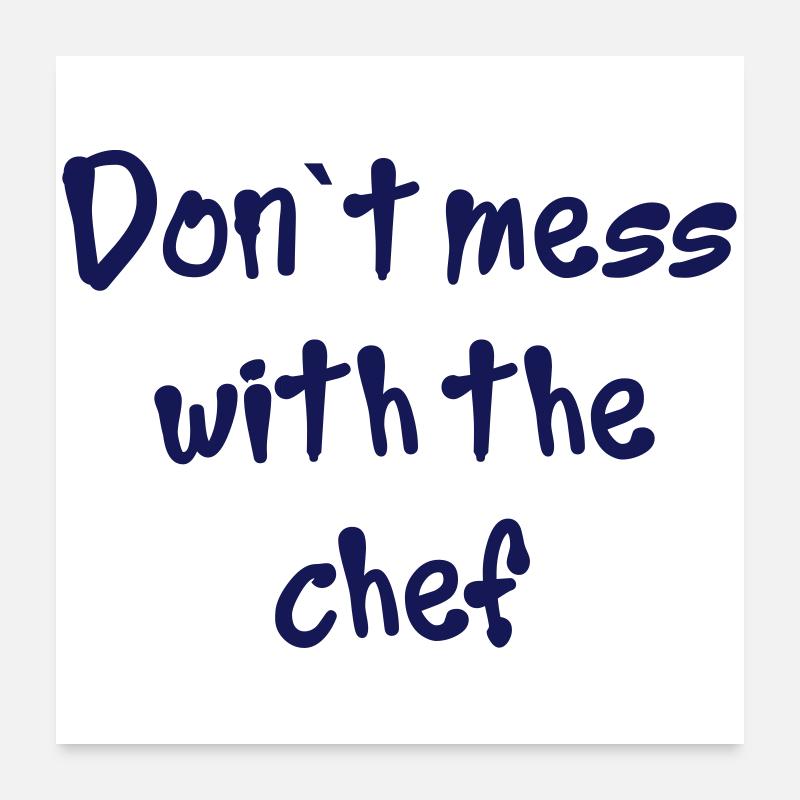 Chef Poster 60x60 cm