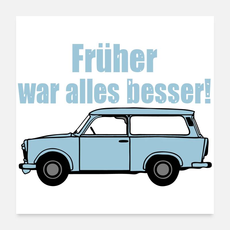  , DDR Kult , früher war alles besser (25) Poster 60x60 cm