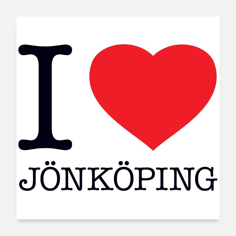 J’ADORE JÖNKÖPING Poster 60 x 60 cm