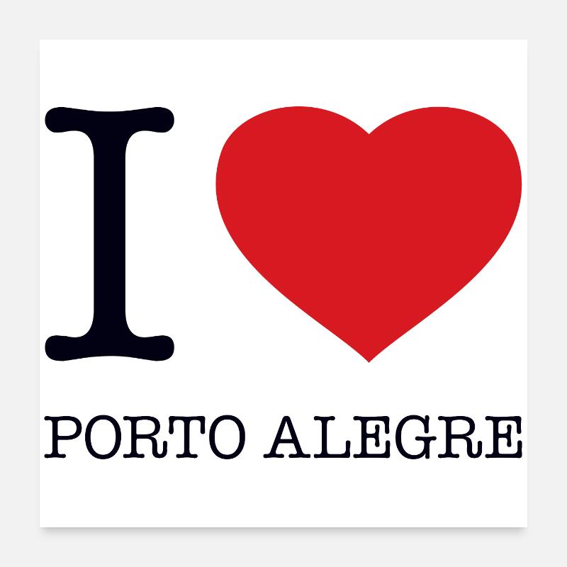 J’ADORE PORTO ALEGRE Poster 60 x 60 cm