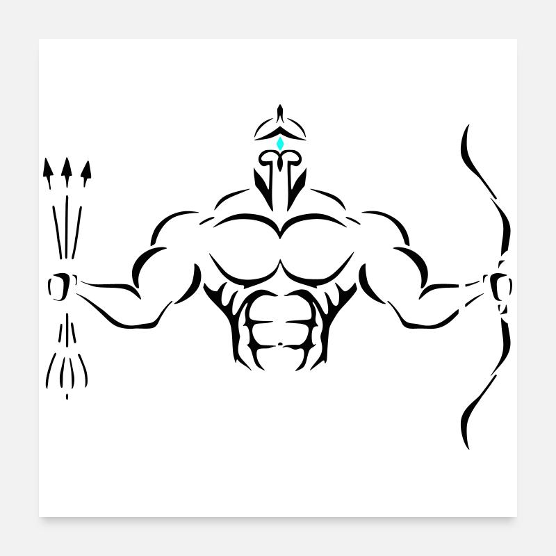 Alpha Archer Deluxe Poster 60x60 cm