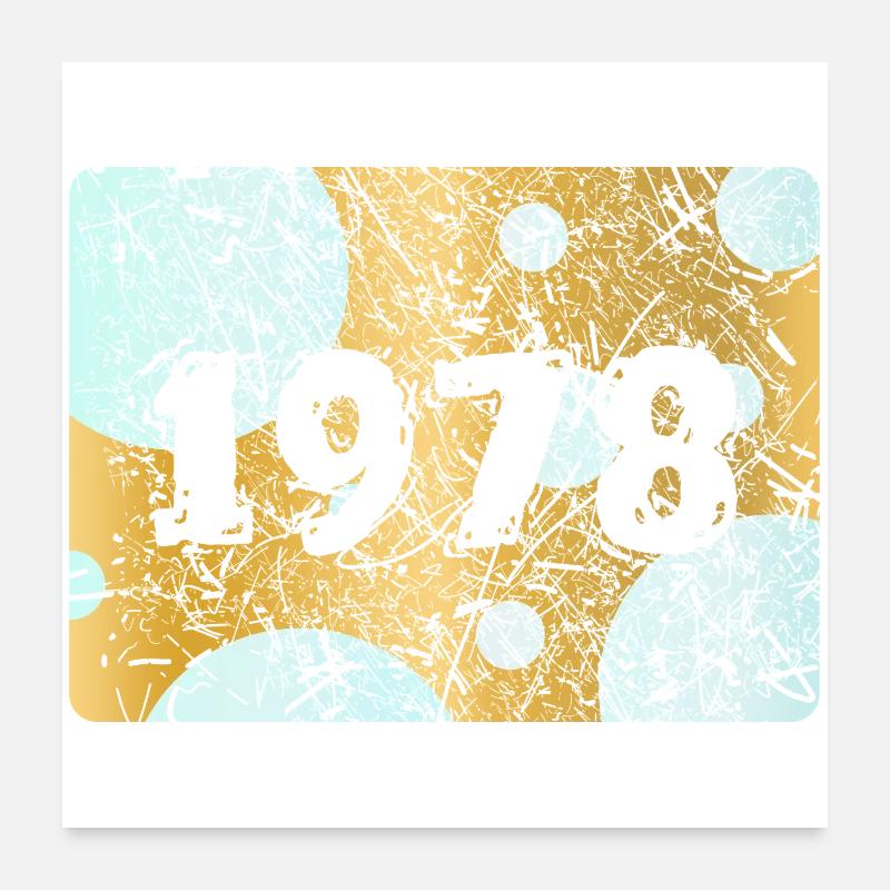 Numéro 1978 Poster 60 x 60 cm