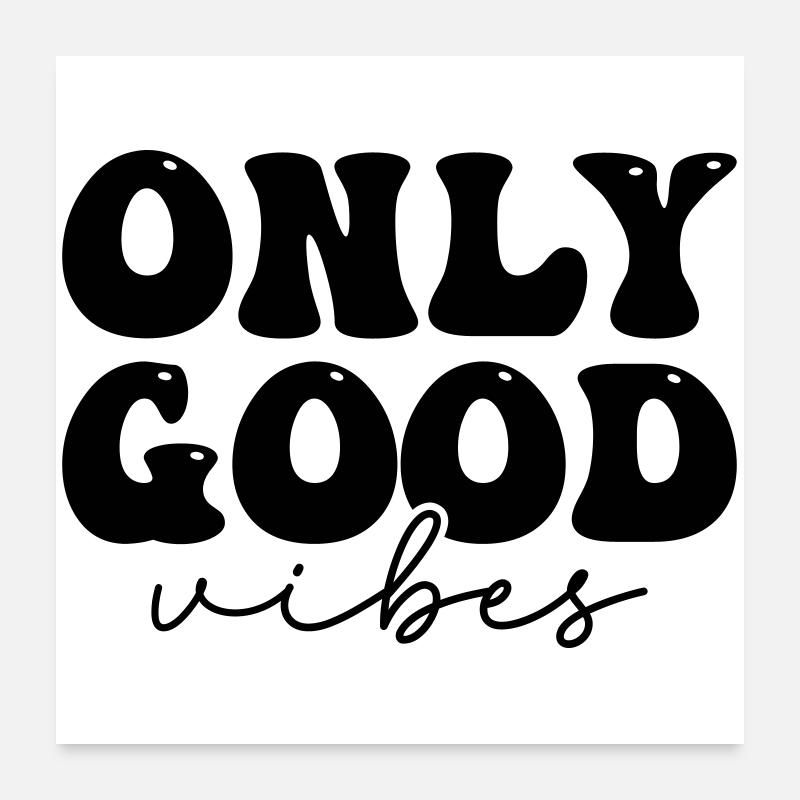 Positive statement design Poster 24" x 24" (60x60 cm)