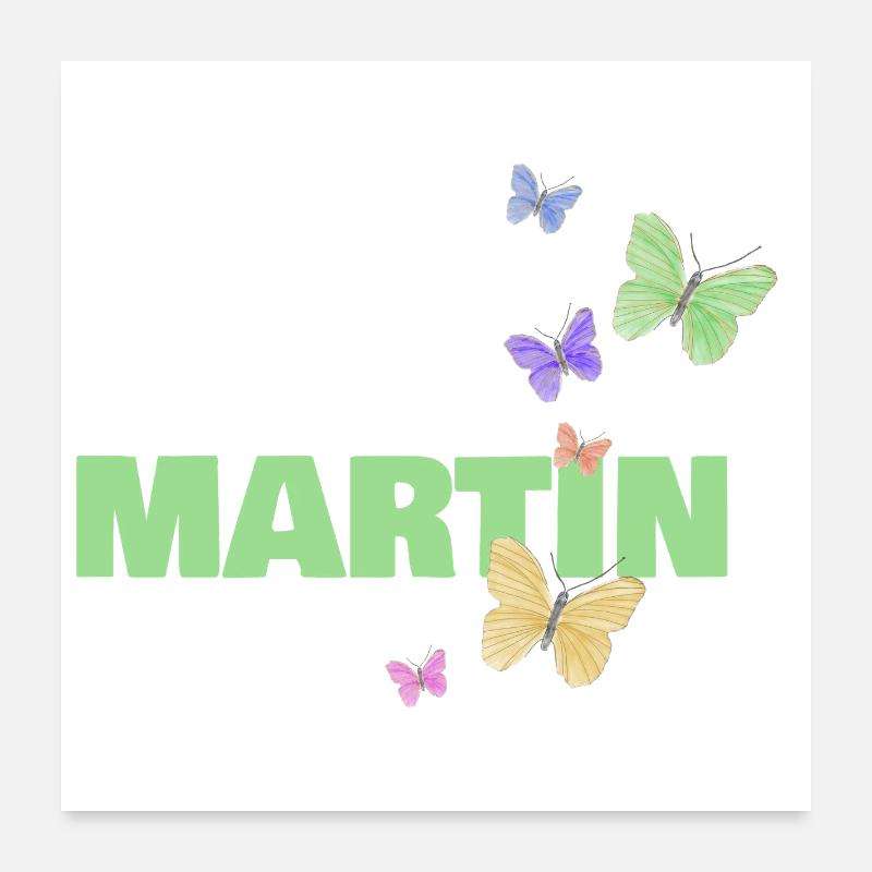 Martin als Martin Poster 60x60 cm