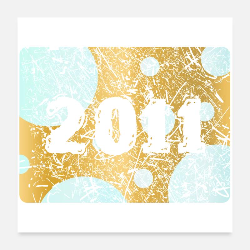 Number 2011 Poster 24" x 24" (60x60 cm)