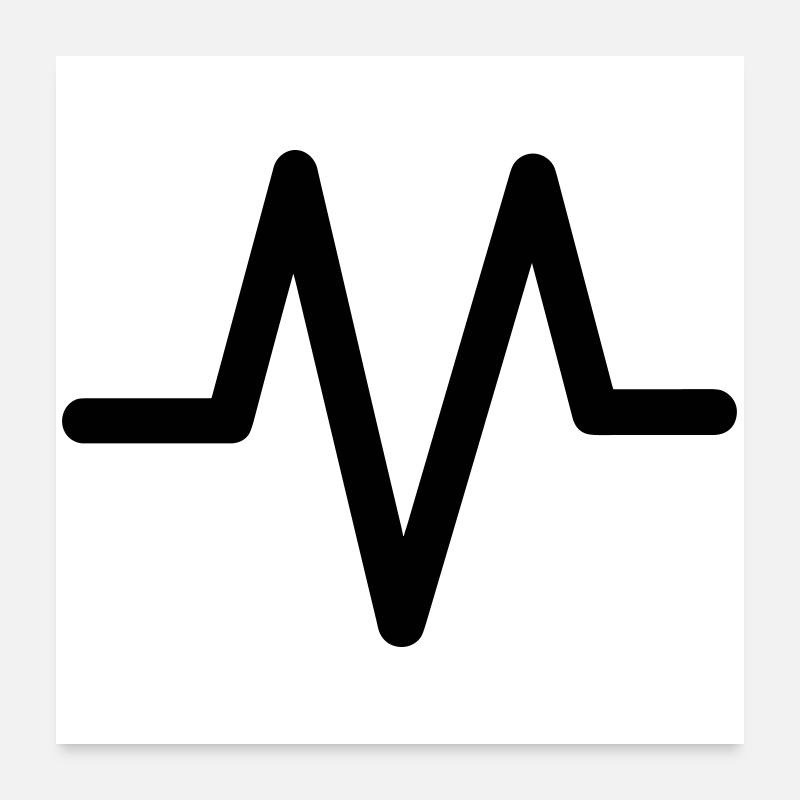 heartbeat Poster 24" x 24" (60x60 cm)