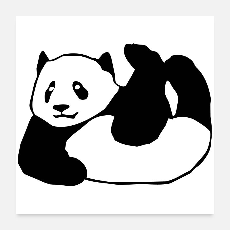 Panda, Bär,Tier, Poster 60x60 cm