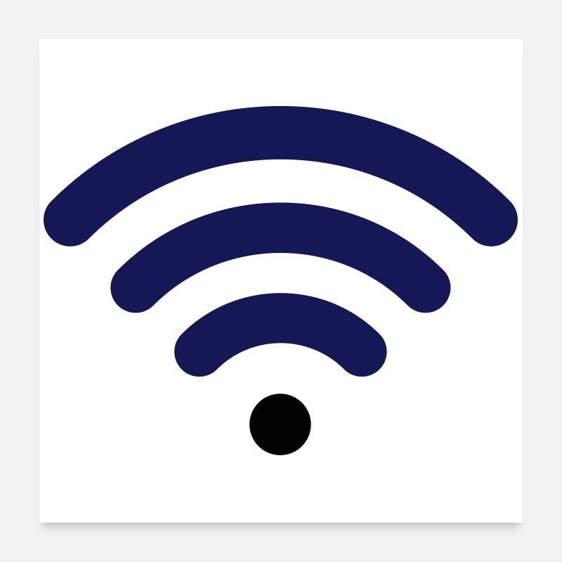 Wifi Poster 60x60 cm