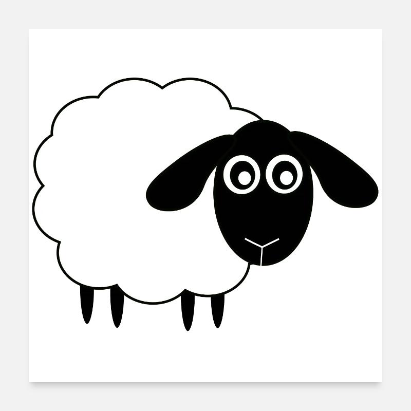 Mouton Poster 60 x 60 cm