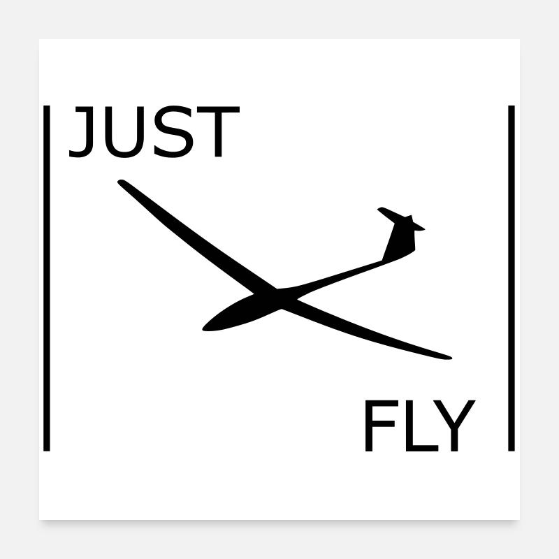 Glider Poster 24" x 24" (60x60 cm)