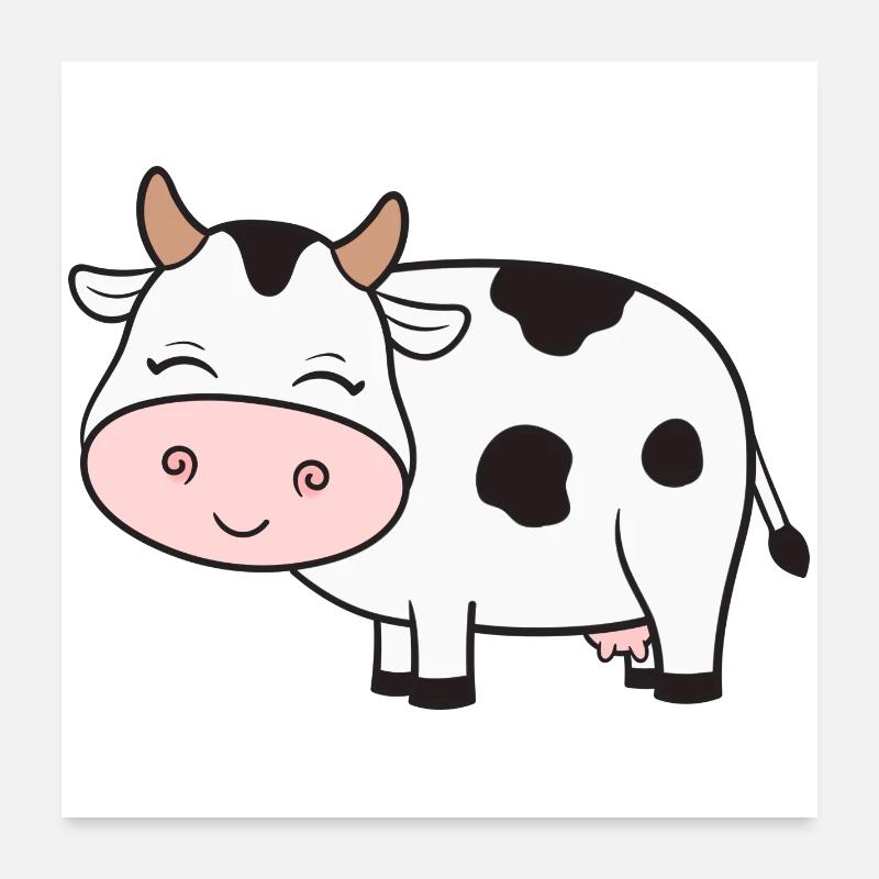 Vache Vaches Poster 60 x 60 cm