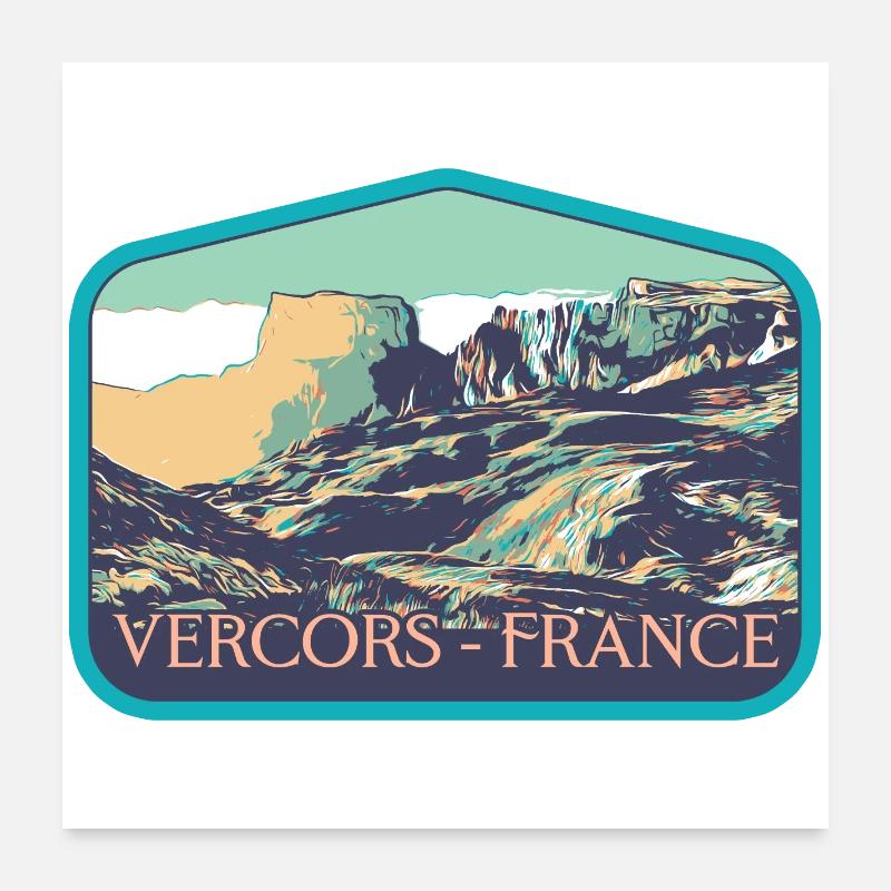 Parc naturel regional Vercors : Nature Majestueuse Poster 60 x 60 cm