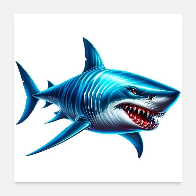 Requin Poster 60 x 60 cm
