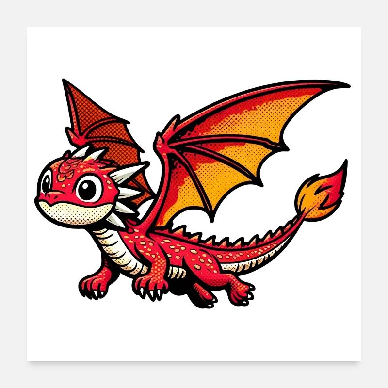 Dragon Poster 24" x 24" (60x60 cm)