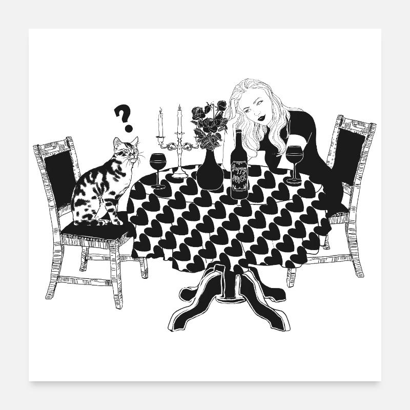 DATE NIGHT Poster 24" x 24" (60x60 cm)