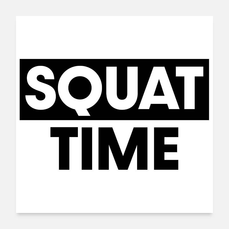 L'heure du squat Poster 60 x 60 cm
