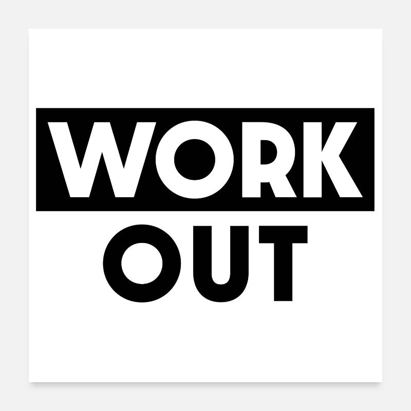 Travailler Poster 60 x 60 cm