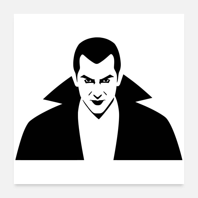 Vampire Illustration Poster 60 x 60 cm