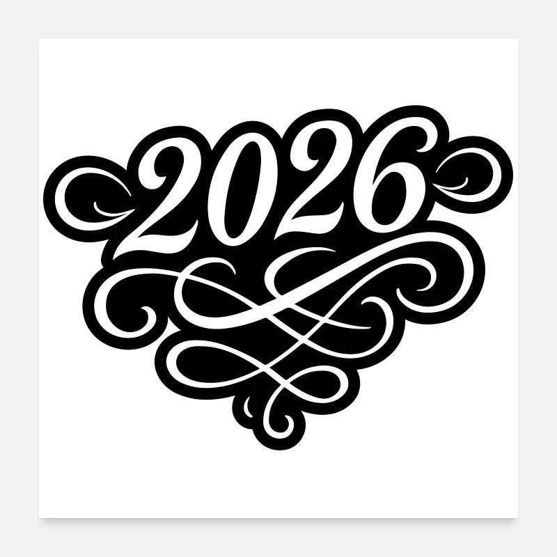 2026 year Poster 24" x 24" (60x60 cm)