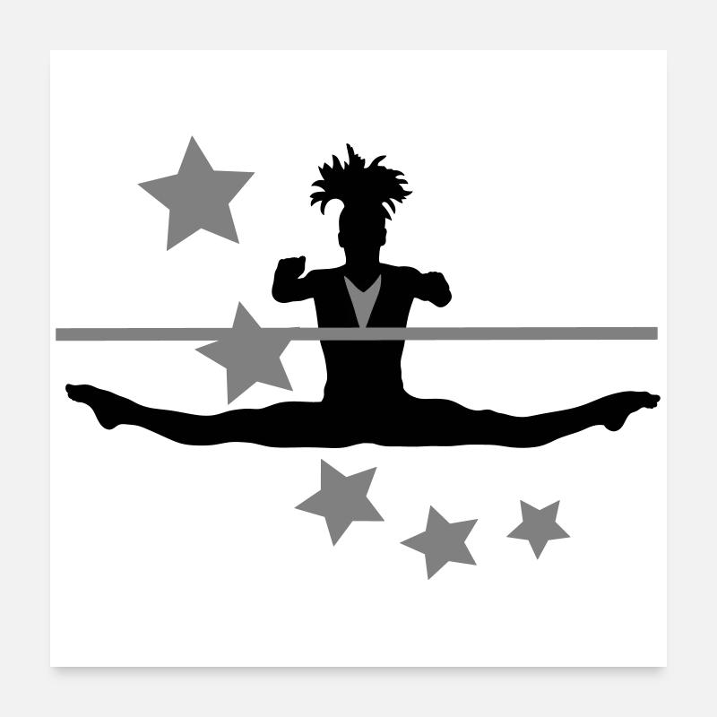 Gymnastics Poster 24" x 24" (60x60 cm)
