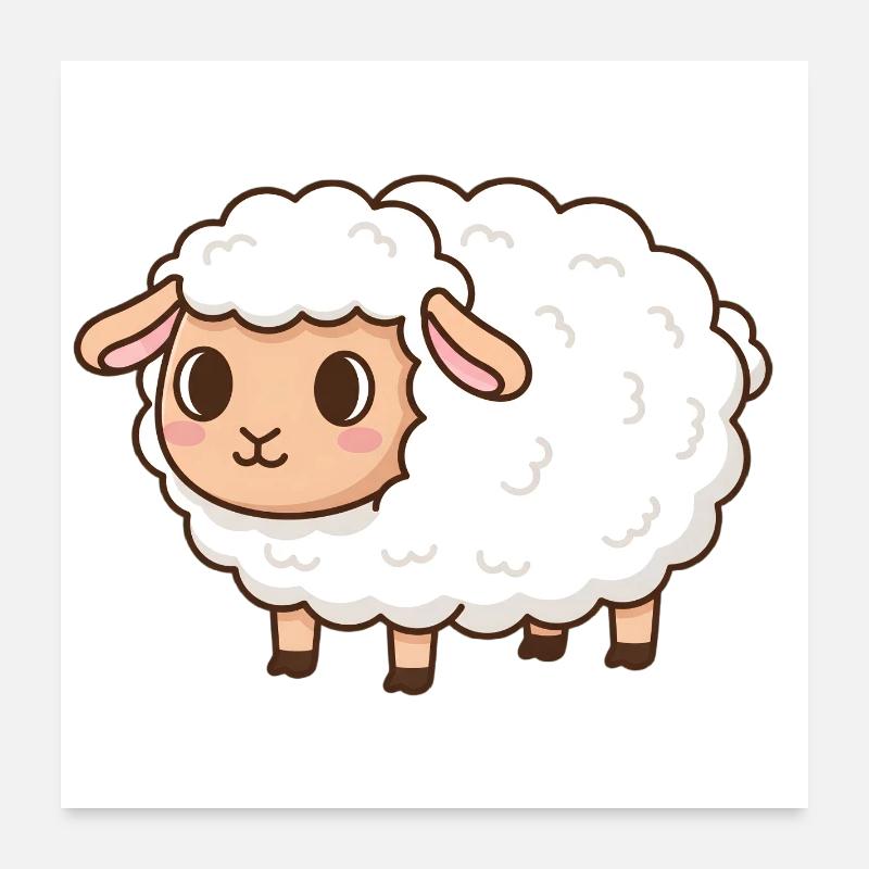 Mouton Poster 60 x 60 cm