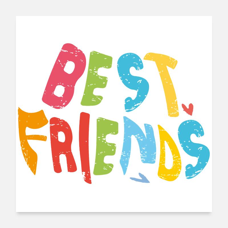 Beste Freunde Poster 60x60 cm