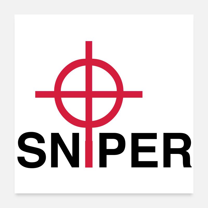 Sniper Poster 60 x 60 cm