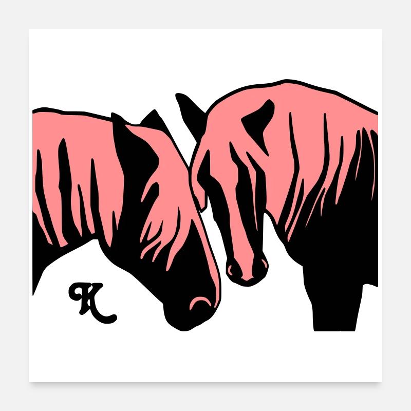 schwarzwald_maedels_grau Poster 60x60 cm