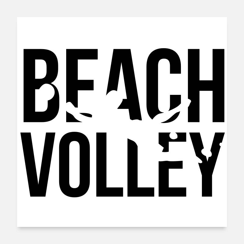 beach volleyball Poster 60x60 cm