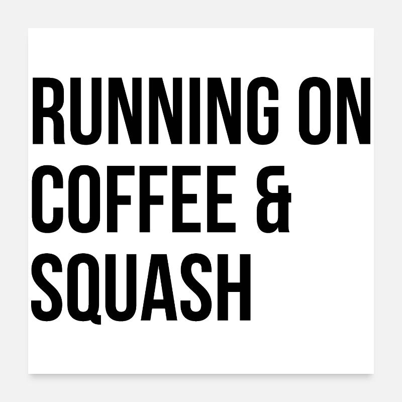 Squash Poster 24" x 24" (60x60 cm)