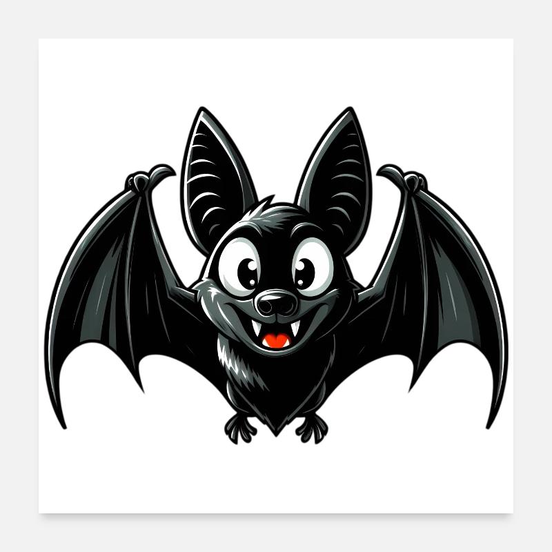 Chauve-souris Poster 60 x 60 cm