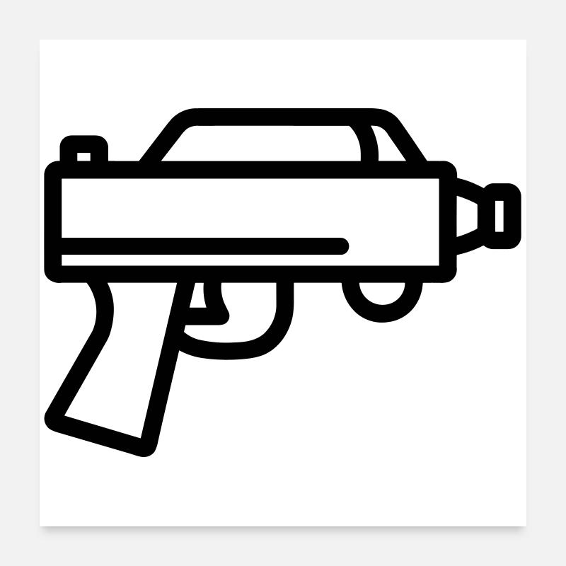 Water Gun Poster 24" x 24" (60x60 cm)