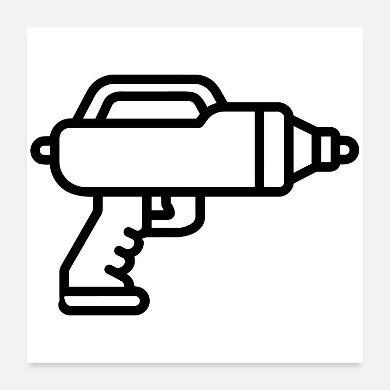 Water Gun Poster 24" x 24" (60x60 cm)
