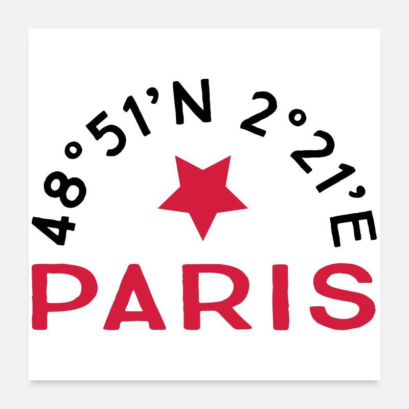 Paris Poster 60x60 cm