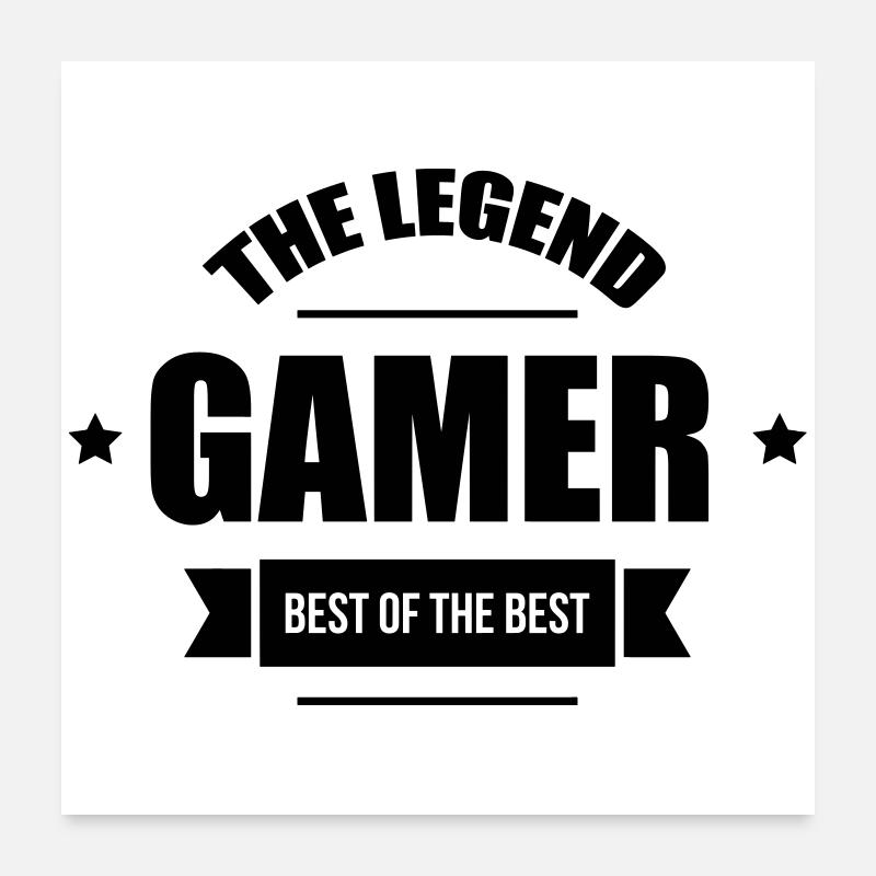 Gamer / Gaming Poster 60 x 60 cm