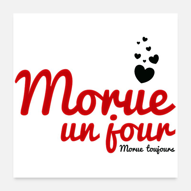 Monique un jour Poster 60 x 60 cm