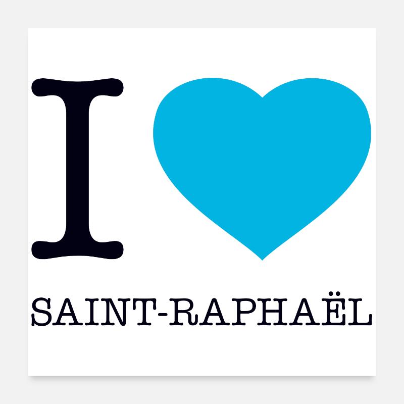 J’AIME SAINT-RAPHAËL Poster 60 x 60 cm