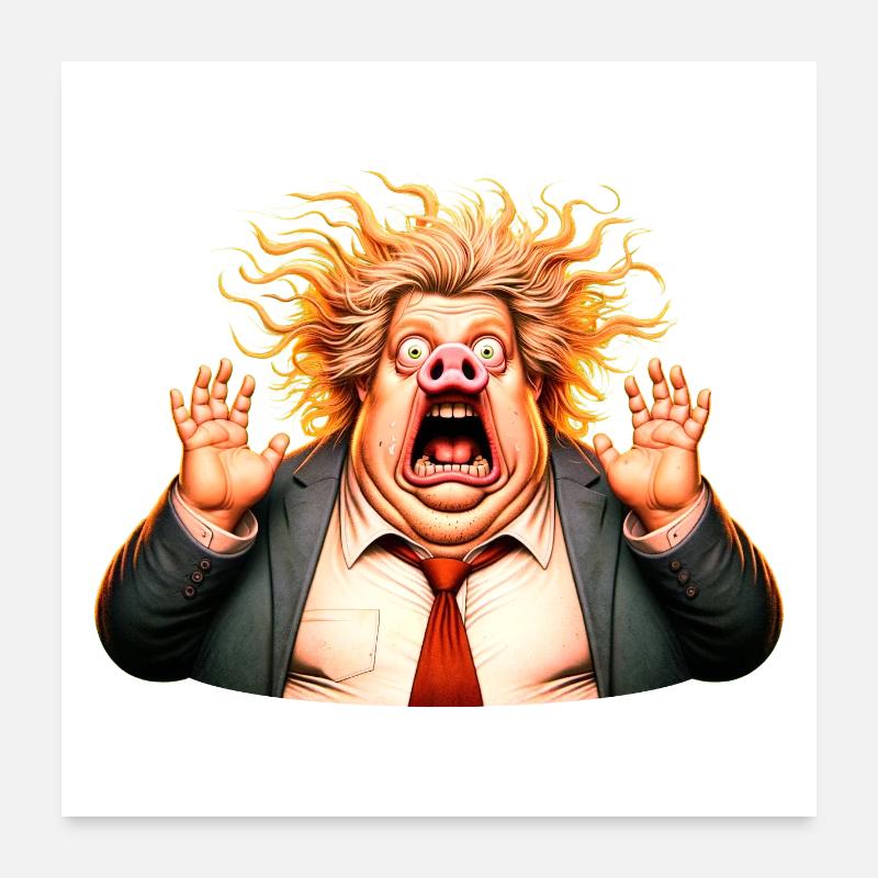 Attiser la peur | Populisme Poster 60 x 60 cm