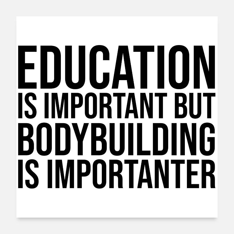 Bodybuilder Poster 24" x 24" (60x60 cm)