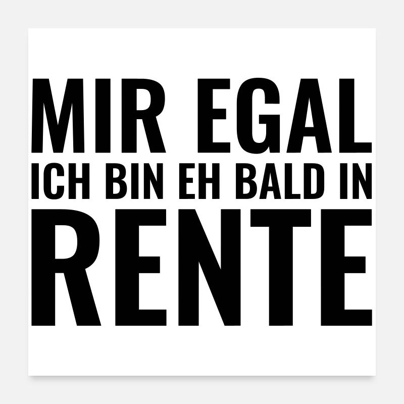 Rente Poster 60x60 cm