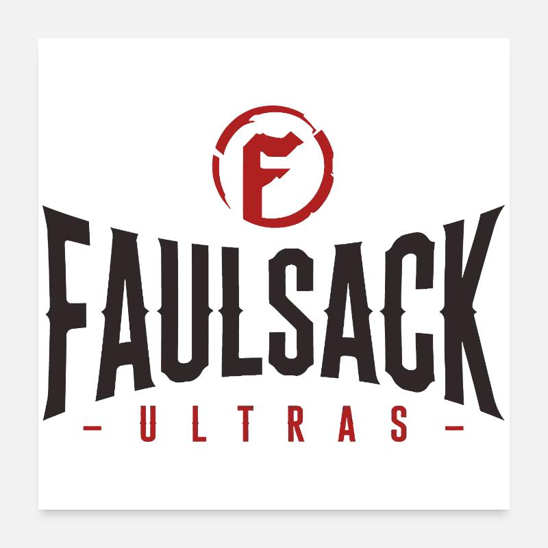 Faulsack NOIR Poster 60 x 60 cm